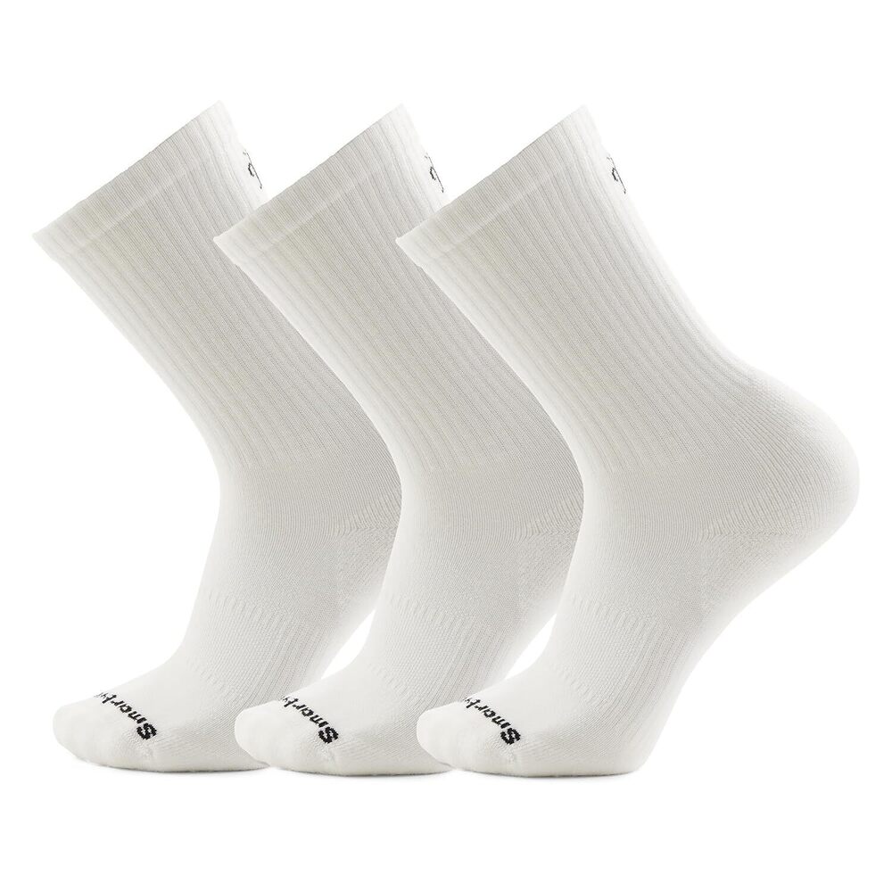 Athletic Crew Socks Large White Unisex Everyday